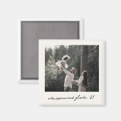 Polaroid Photo Magnet | Custom Vintage Retro Art マグネット (正面/裏面)