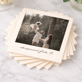 Polaroid Photo Napkins | オリジナル ヴィンテージ レトロ アート スタンダードカクテルナプキン