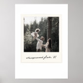 Polaroid Photo Poster | Custom Vintage Retro Art ポスター (正面)