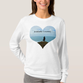 Poldarkの国の写真のハートコーンウォールイギリス Tシャツ