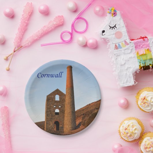 Poldarkの国鉱山はコーンウォールイギリスを台無しにします ペーパープレート (パーティー)