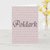 Poldarkの引用文 カード (黄色い花)