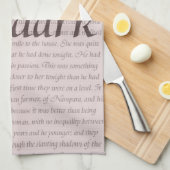 Poldarkの引用文 キッチンタオル (四つ折り)