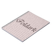 Poldarkの引用文 ノートブック (左側)