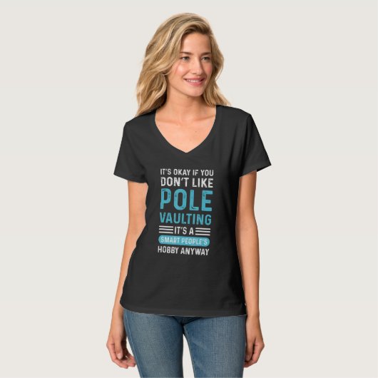 Pole Jumping High Jump Pole Vault Tシャツ (正面フル)