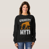 Pole Vault For Athletics Bar High Jumper Track And スウェットシャツ (正面フル)