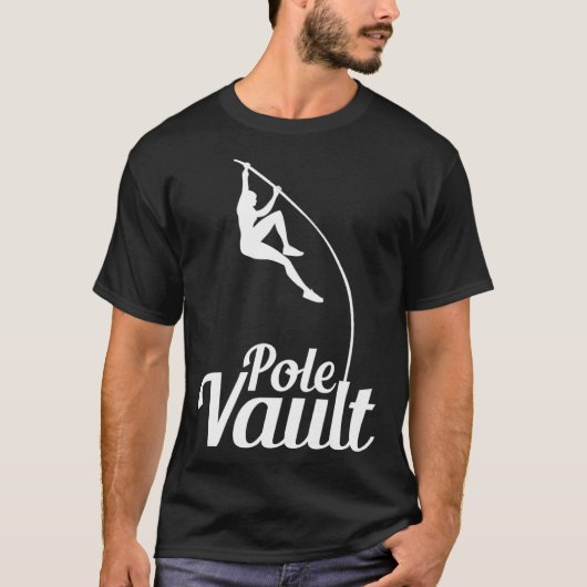 Pole Vault High Jump Bar Jump Athlet Bar Jumper Tシャツ (正面)