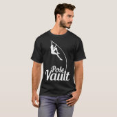 Pole Vault High Jump Bar Jump Athlet Bar Jumper Tシャツ (正面フル)