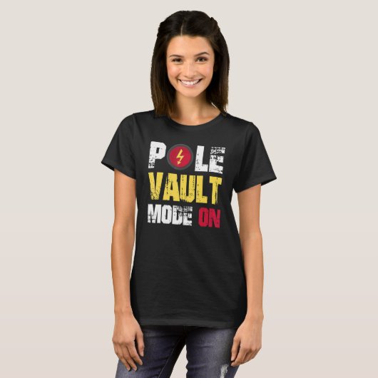 Pole Vault Mode on Tシャツ (正面フル)