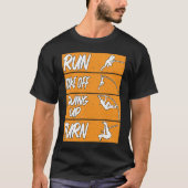 Pole Vault Track Run Swing Up Turn Pole Vault Tシャツ (正面)