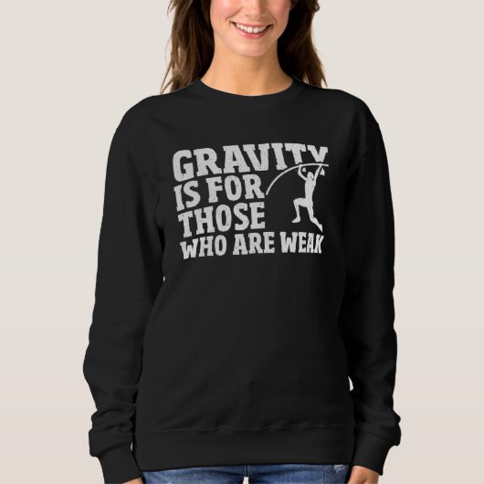 Pole Vaulter Pole Vaulting Jumper Pole Vault スウェットシャツ (正面)