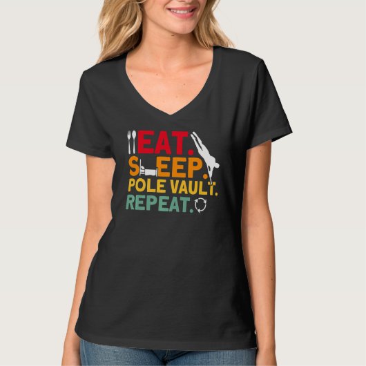 Pole Vaulting Pole vault Repeat Pole Vault   Tシャツ (正面)