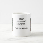 Polecatのフェレット コーヒーマグカップ (中央)