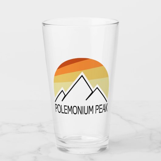 Polemonium Peak California Retro タンブラーグラス (正面)
