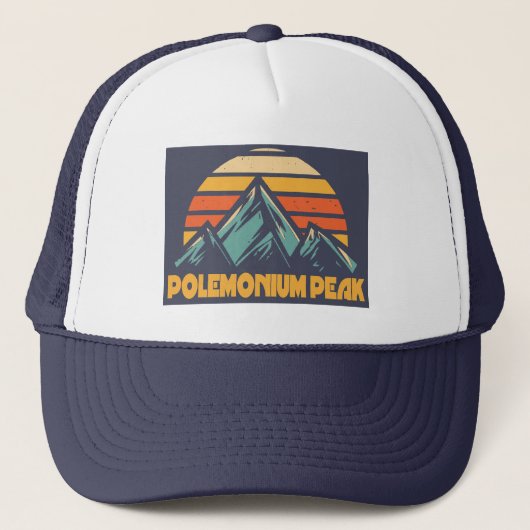 Polemonium Peak California Retro Turquoise キャップ (正面)