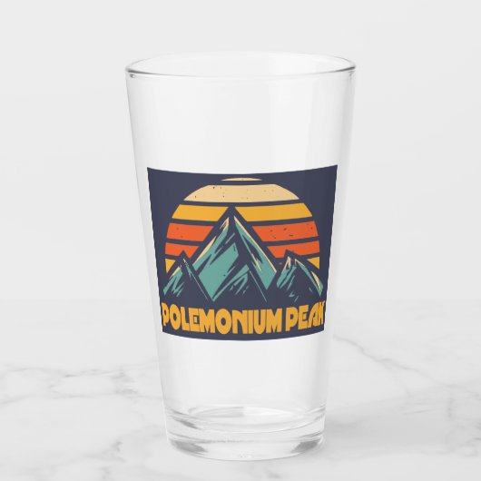 Polemonium Peak California Retro Turquoise タンブラーグラス (正面)