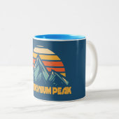 Polemonium Peak California Retro Turquoise ツートーンマグカップ (正面右)