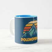 Polemonium Peak California Retro Turquoise ツートーンマグカップ (正面左)