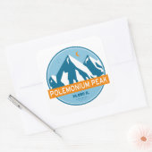 Polemonium Peak California Stars Moon スクエアシール (封筒)