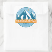 Polemonium Peak California Stars Moon スクエアシール (バッグ)