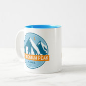 Polemonium Peak California Stars Moon ツートーンマグカップ (正面左)