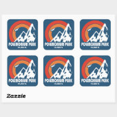 Polemonium Peak California Sun Eagle スクエアシール (シート)