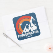 Polemonium Peak California Sun Eagle スクエアシール (封筒)