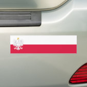 Polen Fahne/Flagge Autoaufkleber バンパーステッカー (車上)