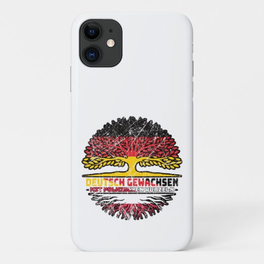 Polen Polnisch Deutsch Deutschland Baum Wurzel Case-Mate iPhoneケース (裏面)