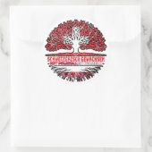 Polen Polnisch Schweizer Schweiz Baum Wurzel ラウンドシール (バッグ)