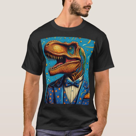 Polera Retrato Dinosaurio Tシャツ (正面)