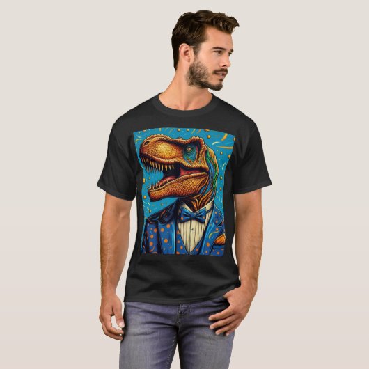 Polera Retrato Dinosaurio Tシャツ (正面フル)