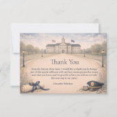 Police Academy Badge Ceremony Graduation サンキューカード (正面)