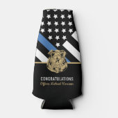 Police Academy Graduation Law Enforcement ボトルクーラー (正面)