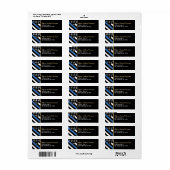 Police Academy Graduation Law Enforcement Address ラベル (フルシート)