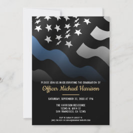 Police Academy Graduation Law Enforcement Officer 招待状