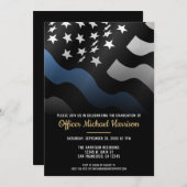 Police Academy Graduation Law Enforcement Officer 招待状 (正面/裏面)