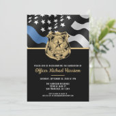 Police Academy Graduation Law Enforcement Officer 招待状 (スタンド正面)