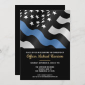 Police Academy Graduation Law Enforcement Officer 招待状 (正面/裏面)