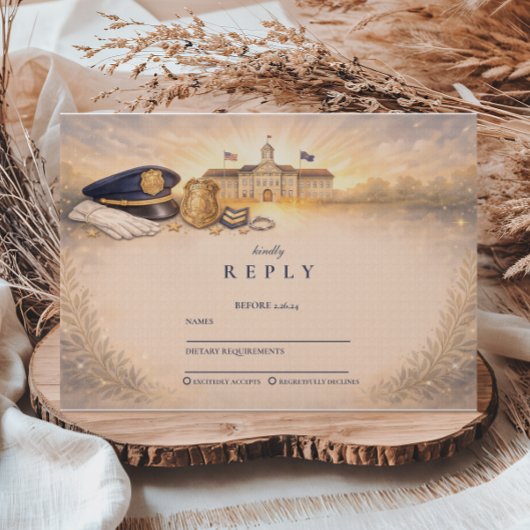 Police Academy Honors Graduation Event 出欠カード