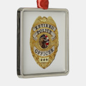 Police_Badge_Retired メタルオーナメント (右)