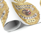 Police_Badge_Retired ラッピングペーパー (ロールコーナー)