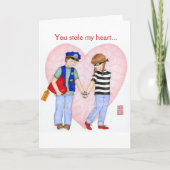 Police Be Mine Valentine Card (カスタマイズ可能) シーズンカード (正面)