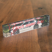 Police car デスクネームプレート (側面)