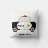 Police Car Design Personalised クッション (正面)