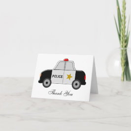 Police Car Thank You サンキューカード