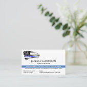 Police Department Flag Law Enforcement Officer 名刺 (スタンド正面)