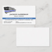 Police Department Flag Law Enforcement Officer 名刺 (正面/裏面)