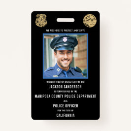 Police Department Law Enforcement Employee ID バッジ