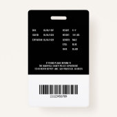Police Department Law Enforcement Employee ID バッジ (裏面)